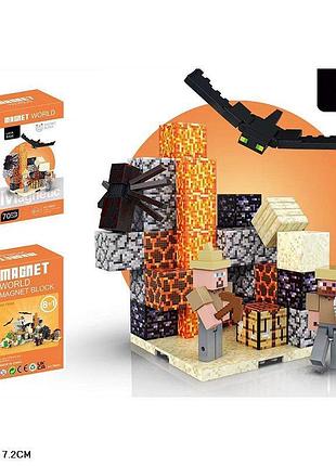 Конструктор магнит. арт. t9935 (24шт/2) 70 дет, фигурки в комплекте, короб. 18*11,2*7,2см