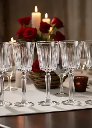 Набір келихів для вина 6 штук по 150 мл на високій ніжці