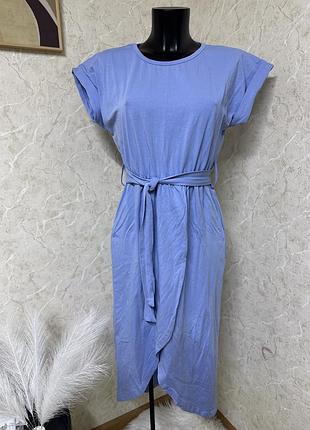 👗 жіноча котонова сукня міді | базова • розмір m