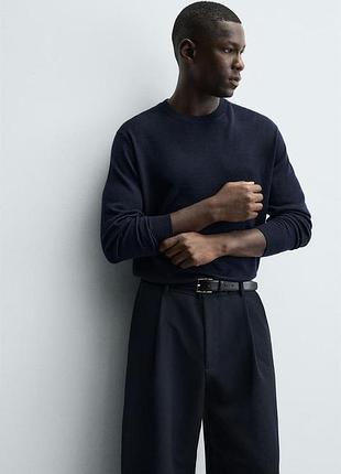 Вовняний м'який светр чоловічий джемпер від zara