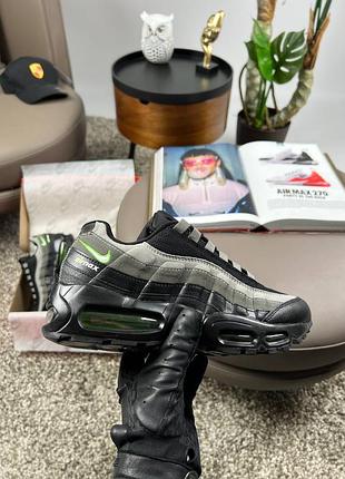 Nike m air max 95 prm black grey lime