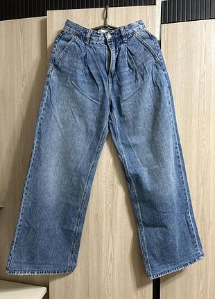 Штани джинси жіночі широкі