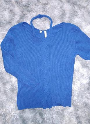 Шикарна кофта синя джемпер