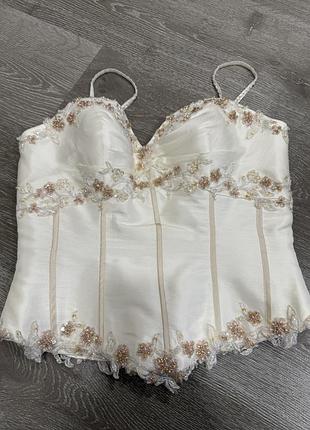 Корсет жіночий розшитий бісером