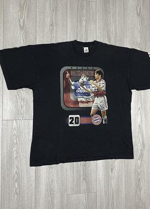 Vintage adidas hasan salihamidzic size xl 90s t-shirt bayern munich germany футболка вінтаж