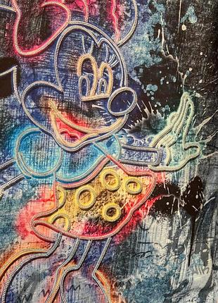 Плаття худі чорне з принтом. 4