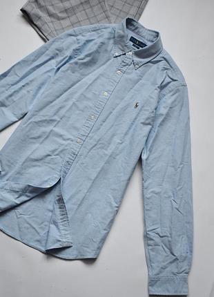 Крутезна  сорочка polo  ralph lauren custom fit oxford shirt l чоловіча