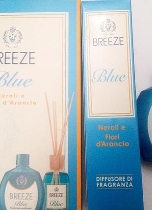 Итальянский аромадиффузор 100мл+лосьон парфюмированный 100мл. breeze blue 
производитель италия.
