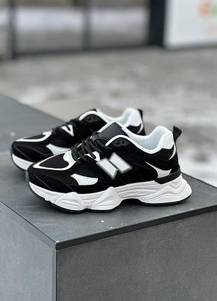 Кросівки жіночі stilli 9060 чорно-білі