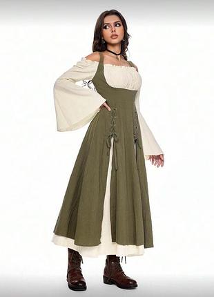 Сукня у вінтажному стилі, костюм ельфійки, костюм середньовіччя.
