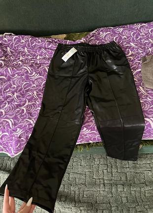 Штани шкіряні теплі нові