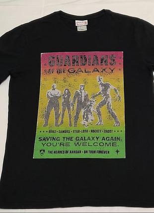 Marvel disney, cotton - guardians of the galaxy - стильная футболка -вартовые галактики - м