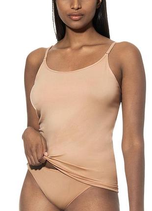 Mey soft shape камизоль майка на бретелях нюдовый телесного цвета,р. 40
