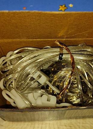 Світлодіодна гірлянда-штора з мідного дроту