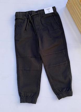 Чорні котонові штани джогери h&m 134 см