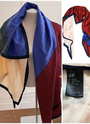 Велика хустка hm scarf patterned  colour block,  135×135