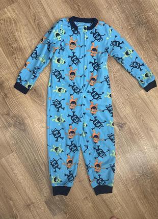 Флісовий чоловічок ромпер піжама