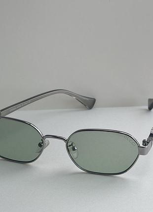 Окуляри gucci срібні зелені