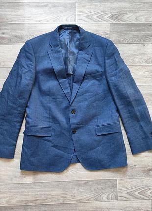 Мужской льняной жакет блейзер пиджак лен