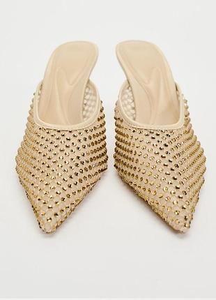 Жіночі мюлі зі стразами