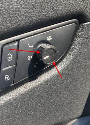 Ручка регулировки зеркала volkswagen passat b7
