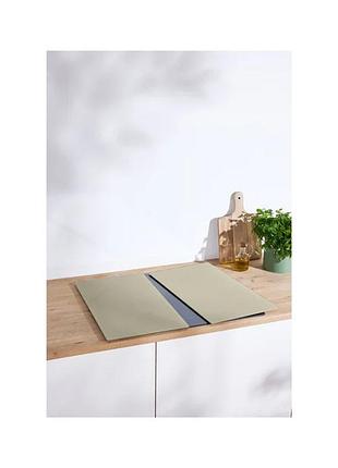 Скляні універсальні накладки 52х30 см 2 шт бежевий livarno home