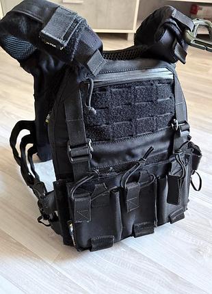 Плитоноска m-tac + керамічні плити strike face (6 клас захисту). ідеальний стан