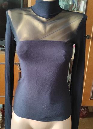 Комбинированный гольф , сетка и вискоза