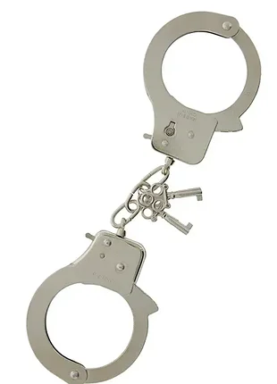 Металлические большие наручники с ключами dream toys metal сuffs, серебристые