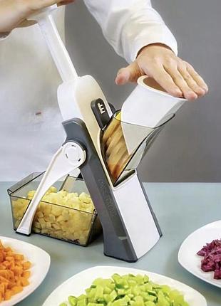 Овощерезка мультислайсер - терка для овощей delimano brava spring slicer
