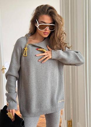 Жіночий люксовий костюм лосини з светром s•chiаparelli