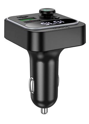 Fm модулятор e85 transmitter |2usb/1type-c, 20w/3a, pd/qc| черный 3