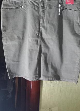 Новая юбка стиль милитари размер европейский 48 наш 52-54 катон 100% бренд oliver англия.