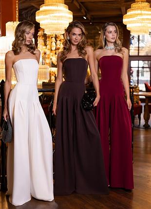 Роскошный комбинезон в длине макси