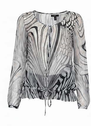 Блуза принт крила метелика