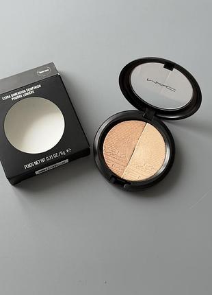 Хайлайтер mac extra dimension double glam/ show gold