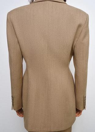 Блейзер жіночий бежевий zara new 4