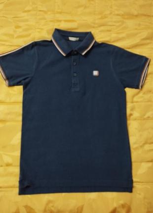 Футболка поло,темно-синя,бавовна для хлопчика 10-11років,ріст 140-146см від george