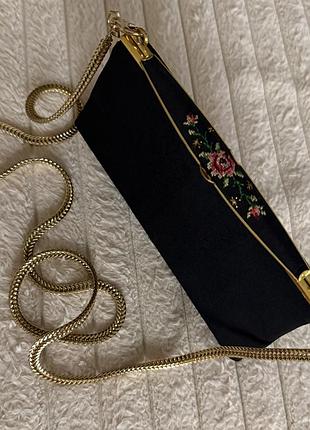 Шовкова сумка клатч
