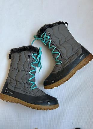 Зимние термо сапоги чоботи снегоходы quechua 39-40p
