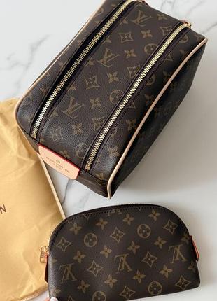 Косметичка для сумочки в стилі відомого бренду monogram