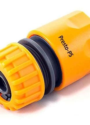 Коннектор 1/2-5/8 для шланга (orange) 5809 тм presto-ps