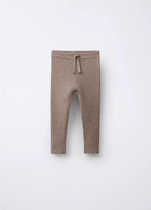 Трикотажні легінси zara в рубчик, 5 років