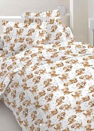Комплект постільної білизни арт.0122 110*150 цуценя бязь тм constancy