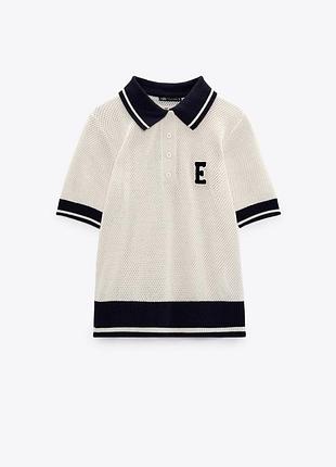 Базове поло zara в рубчик