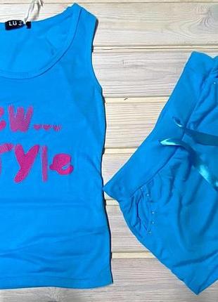 Майка шорти підліток 140-176 зріст 1588