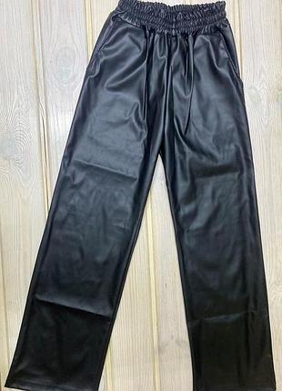 Брюки палаццо еко шкіра 122-140 розмір
