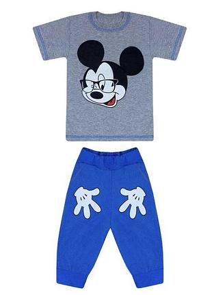 Костюм футболка бриджи микки 86-122 рост