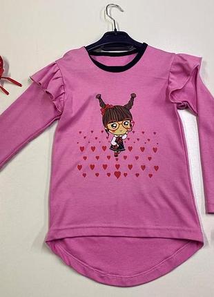 Реглан туніка для дівчинки 116-140 116