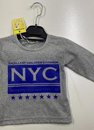 Реглан лонгслів на хлопчика 86-110 розмір 98